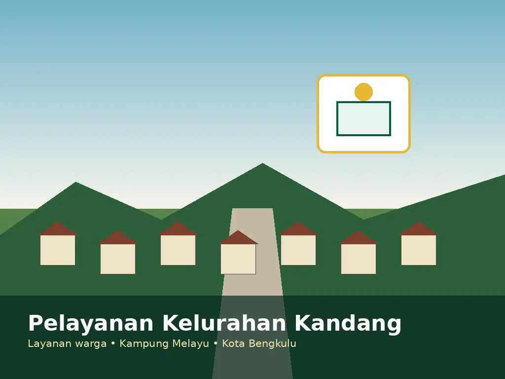Ilustrasi pelayanan Pemerintah Kelurahan Kandang